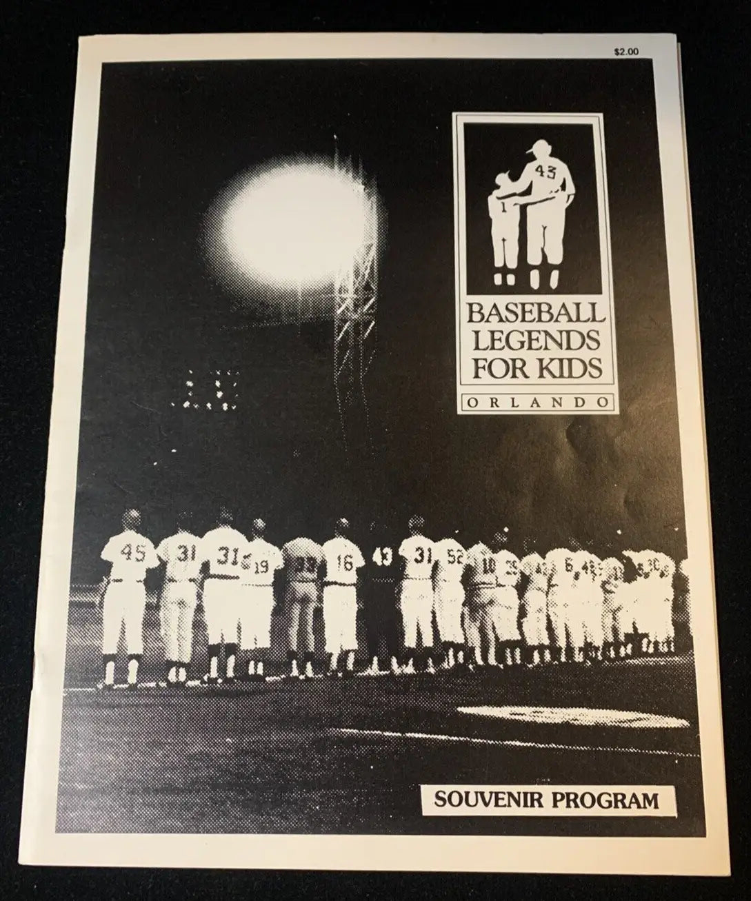 1986 Orlando Baseball Old-Timers Game Auto Program Tiant Cepeda Oliva 30 + Sig JSA