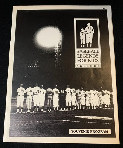 1986 Orlando Baseball Old-Timers Game Auto Program Tiant Cepeda Oliva 30 + Sig JSA