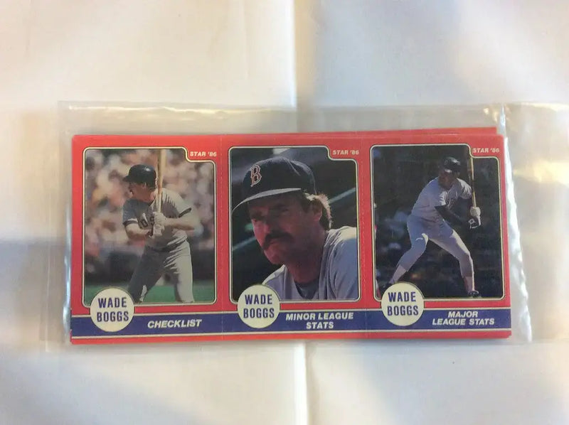 1986 Star Company Wade Boggs Boston Red Sox Panel 24 Card Set SEALED