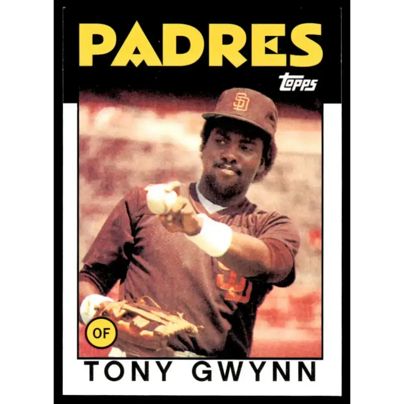 1986 Topps #10 Tony Gwynn NM/MT San Diego Padres Baseball Card - Baseball Card Single