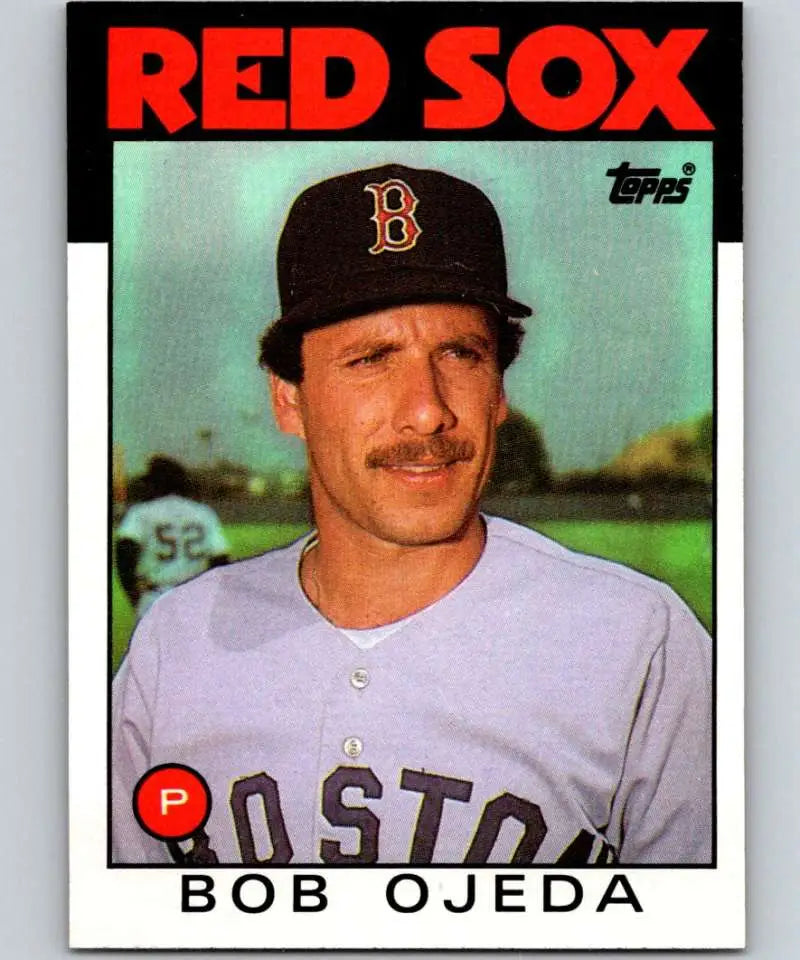 1986 Topps #11 Bob Ojeda EX Excellent Boston Red Sox Baseball Card - Baseball Card Single