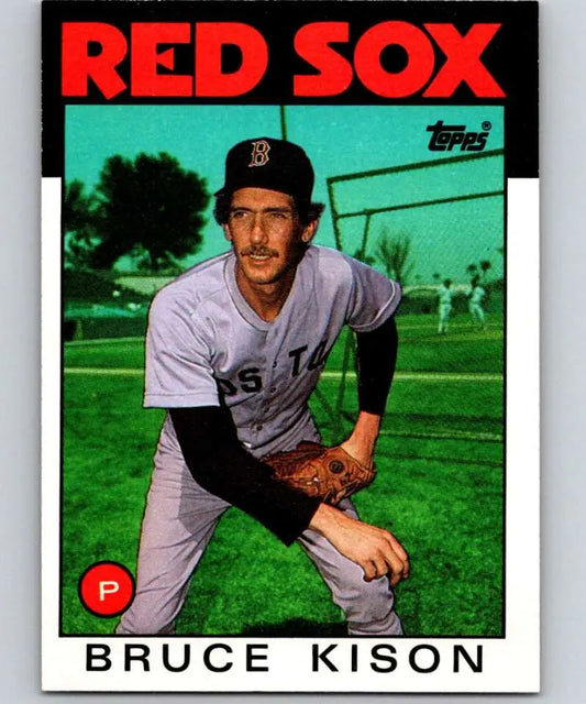 1986 Topps #117 Bruce Kison EX Excellent Boston Red Sox Baseball Card - Baseball Card Single