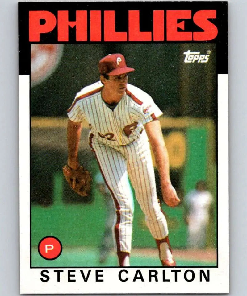 1986 Topps #120 Steve Carlton EX Excellent Philadelphia Phillies Baseball Card - Baseball Card Single