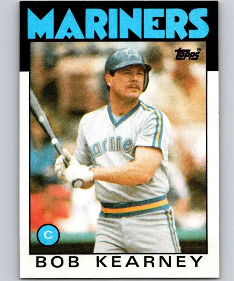 1986 Topps #13 Bob Kearney EX Excellent Seattle Mariners Baseball Card - Baseball Card Single