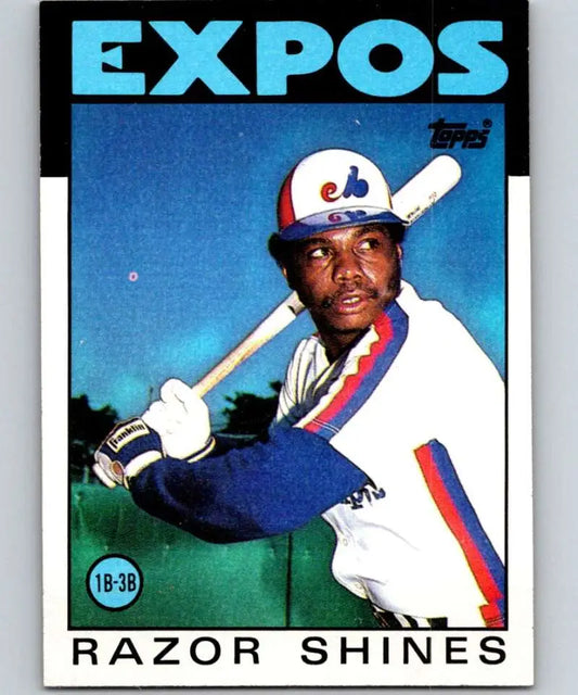 1986 Topps #132 Razor Shines EX Excellent Montreal Expos Baseball Card - Baseball Card Single
