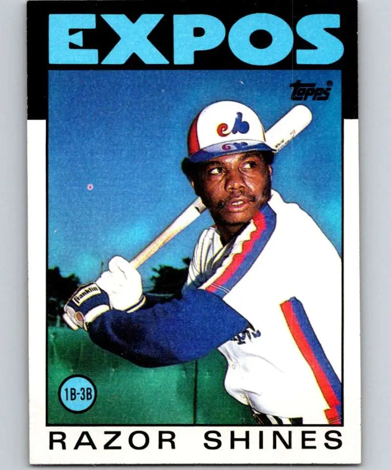 1986 Topps #132 Razor Shines EX Excellent Montreal Expos Baseball Card - Baseball Card Single