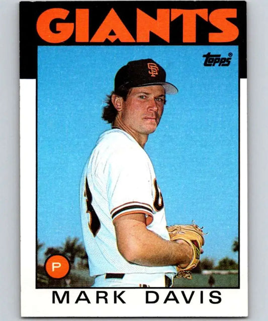 1986 Topps #138 Mark Davis EX Excellent San Francisco Giants Baseball Card - Baseball Card Single
