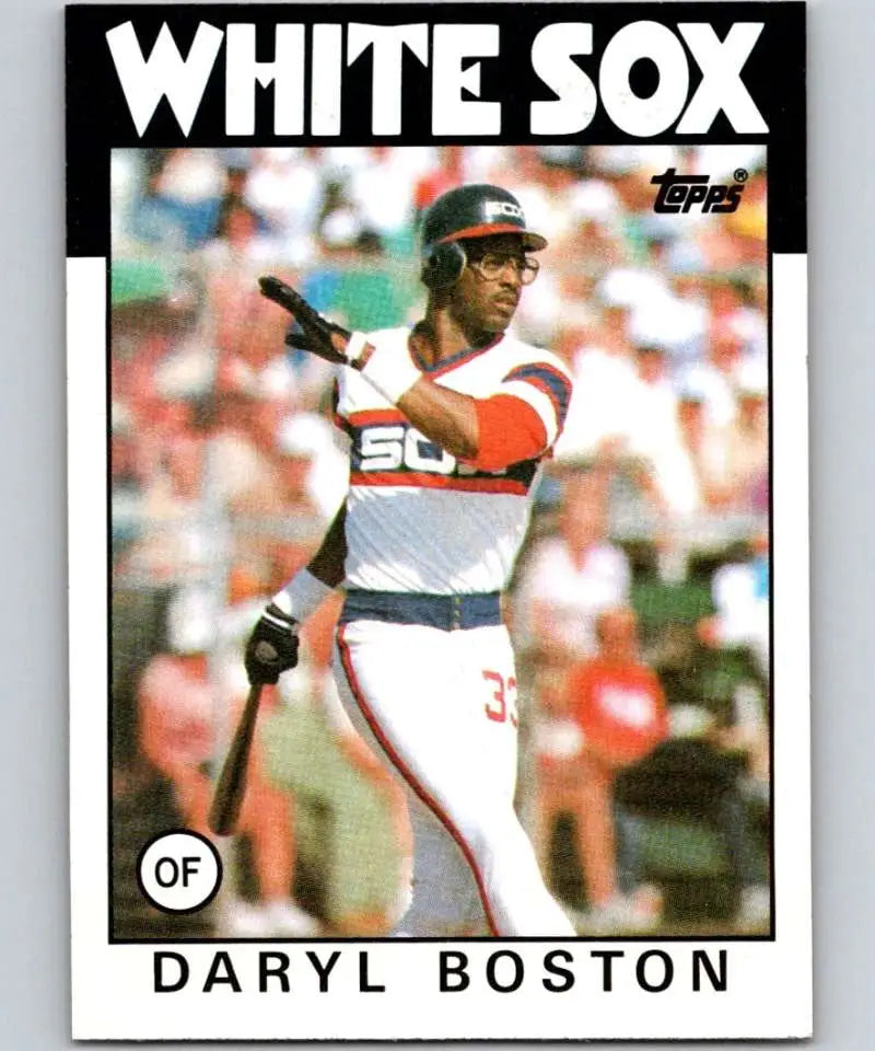1986 Topps #139 Daryl Boston EX Excellent Chicago White Sox Baseball Card - Baseball Card Single