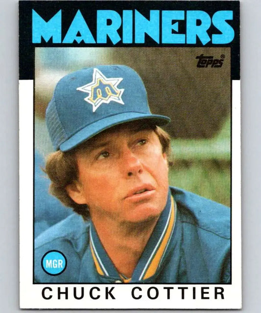 1986 Topps #141 Chuck Cottier EX Excellent Seattle Mariners Baseball Card - Baseball Card Single