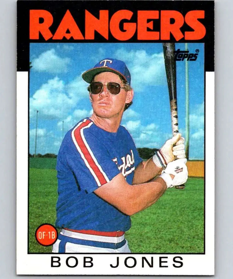 1986 Topps #142 Bob Jones EX Excellent Texas Rangers Baseball Card - Baseball Card Single