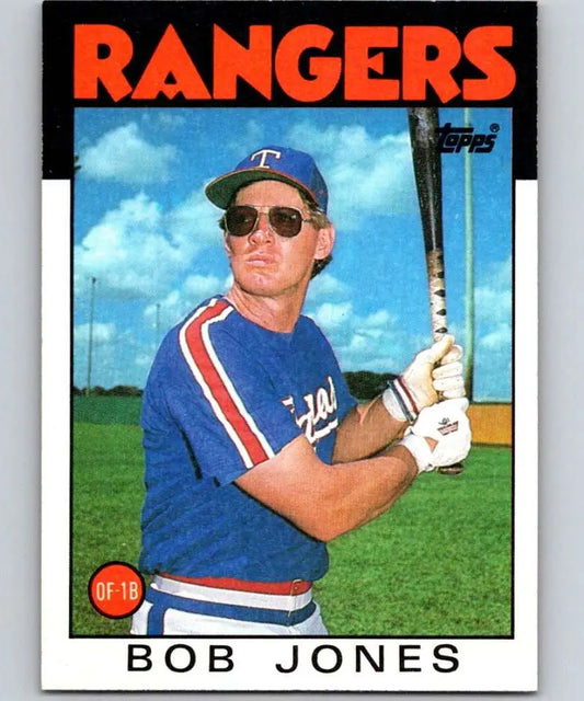 1986 Topps #142 Bob Jones EX Excellent Texas Rangers Baseball Card - Baseball Card Single
