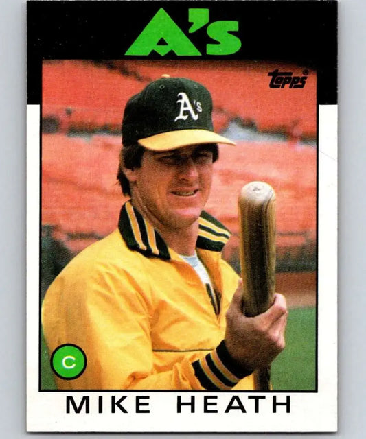 1986 Topps #148 Mike Heath EX Excellent Oakland Athletics Baseball Card