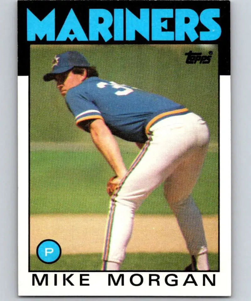 1986 Topps #152 Mike Morgan EX Excellent Seattle Mariners Baseball Card - Baseball Card Single