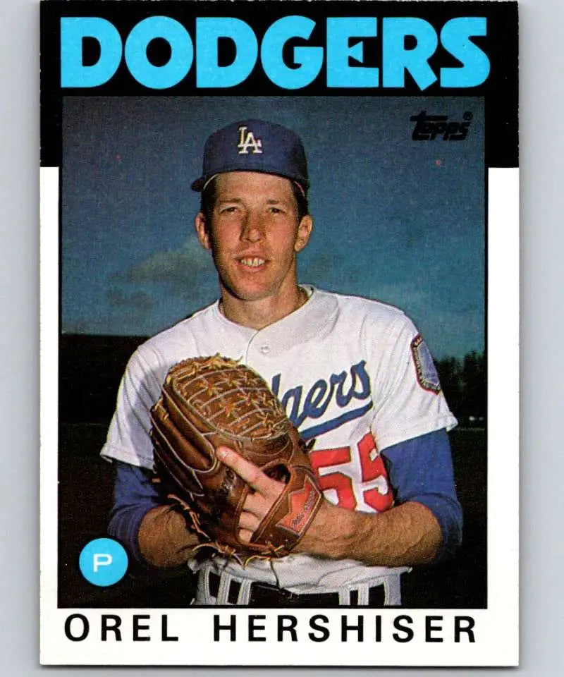 1986 Topps #159 Orel Hershiser EX Excellent Los Angeles Dodgers Baseball Card - Baseball Card Single