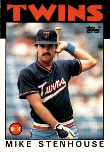 1986 Topps #17 Mike Stenhouse EX/NM Twins ID:45945 - Baseball Card Single