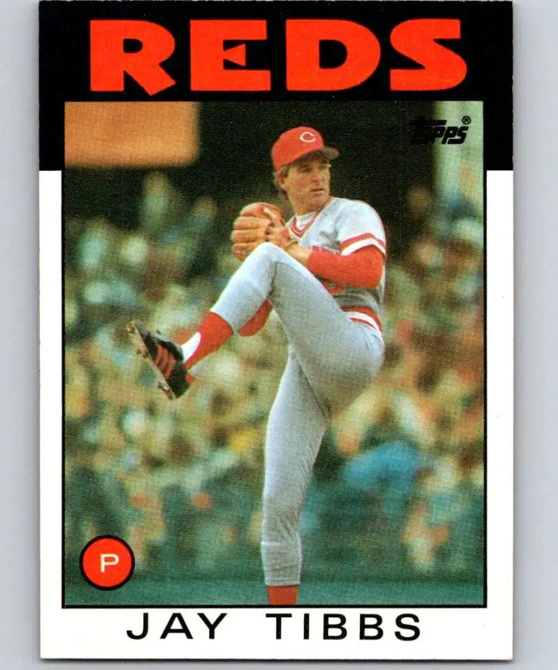 1986 Topps #176 Jay Tibbs EX Excellent Cincinnati Reds Baseball Card - Baseball Card Single
