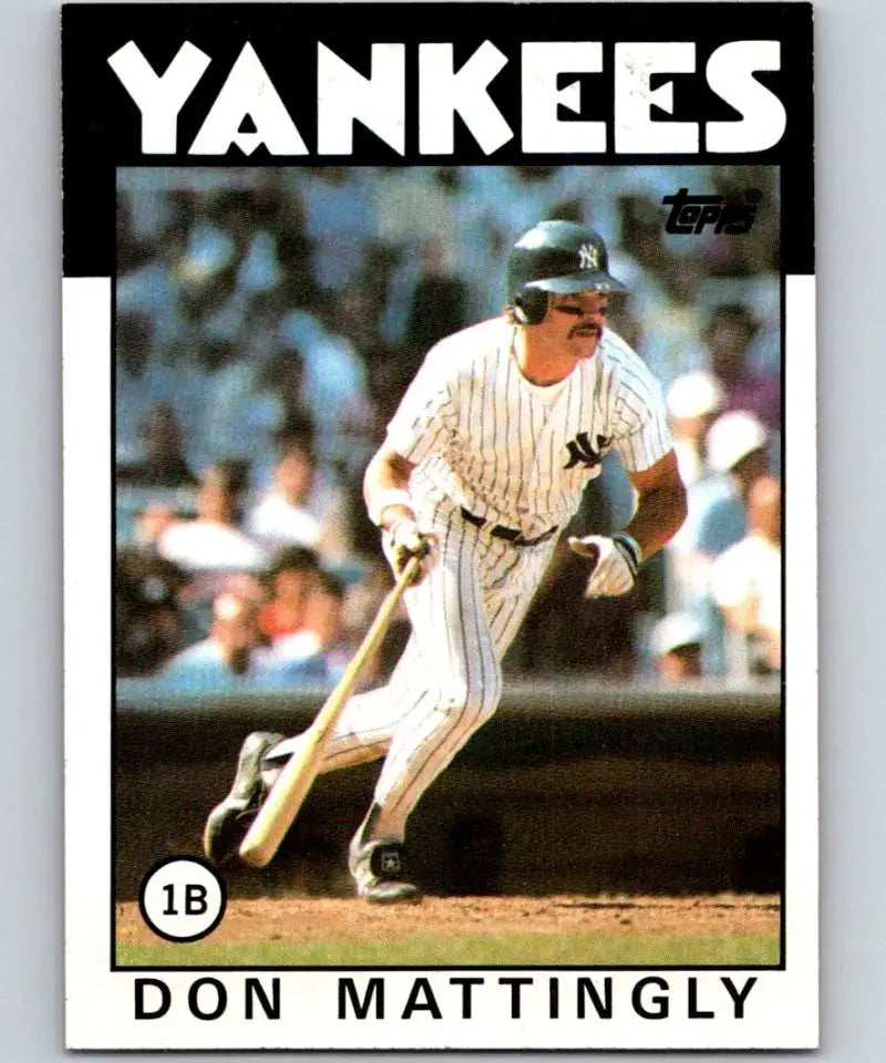 1986 Topps #180 Don Mattingly EX Excellent New York Yankees Baseball Card - Baseball Card Single