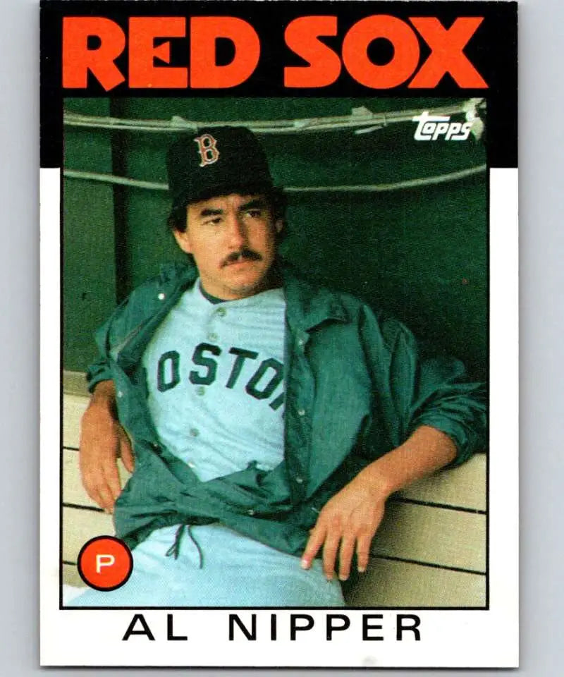 1986 Topps #181 Al Nipper EX Excellent Boston Red Sox Baseball Card - Baseball Card Single