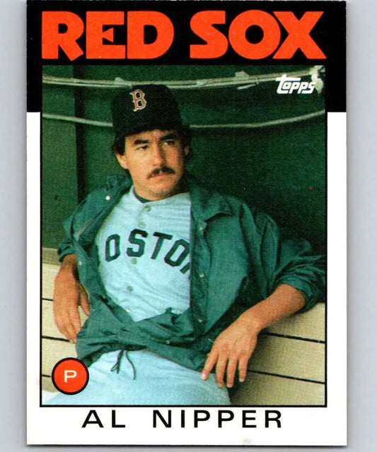 1986 Topps #181 Al Nipper EX Excellent Boston Red Sox Baseball Card - Baseball Card Single