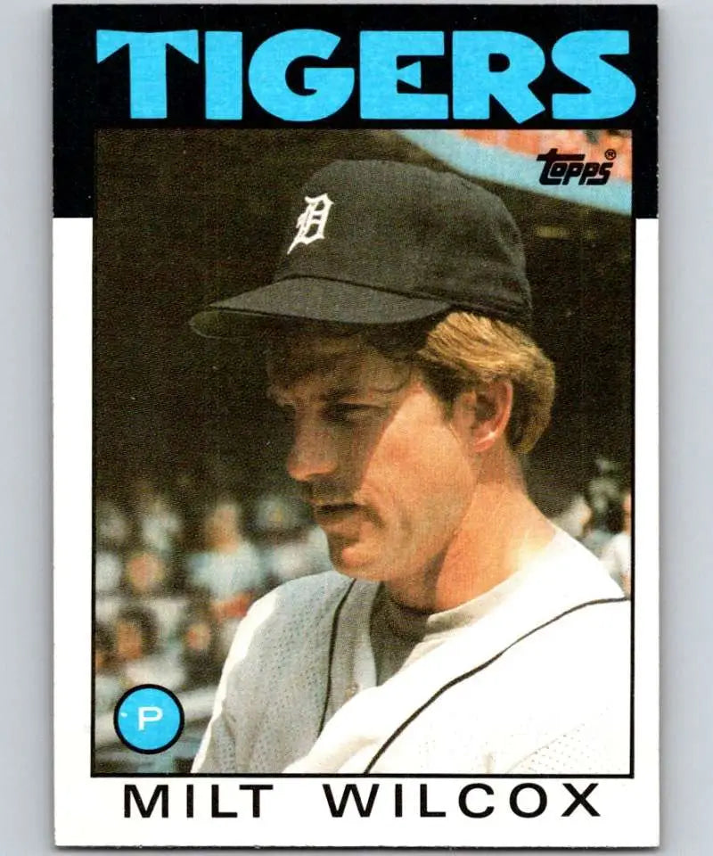 1986 Topps #192 Milt Wilcox EX Excellent Detroit Tigers Baseball Card - Baseball Card Single