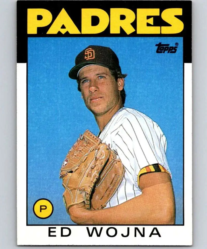 1986 Topps #211 Ed Wojna EX Excellent San Diego Padres Baseball Card - Baseball Card Single