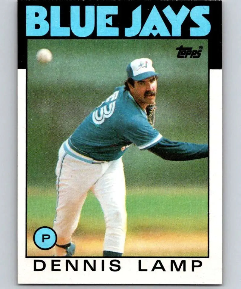 1986 Topps #219 Dennis Lamp EX Excellent Toronto Blue Jays Baseball Card - Baseball Card Single