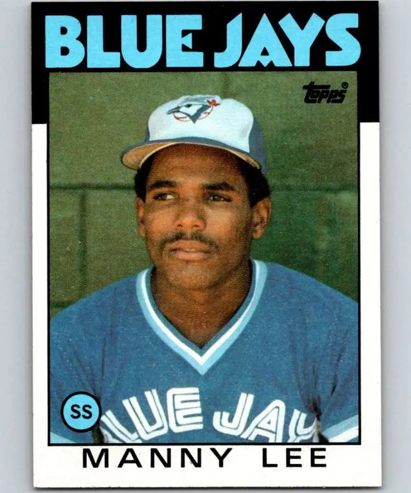 1986 Topps #23 Manuel Lee EX Excellent RC Rookie Toronto Blue Jays Baseball Card - Baseball Card Single