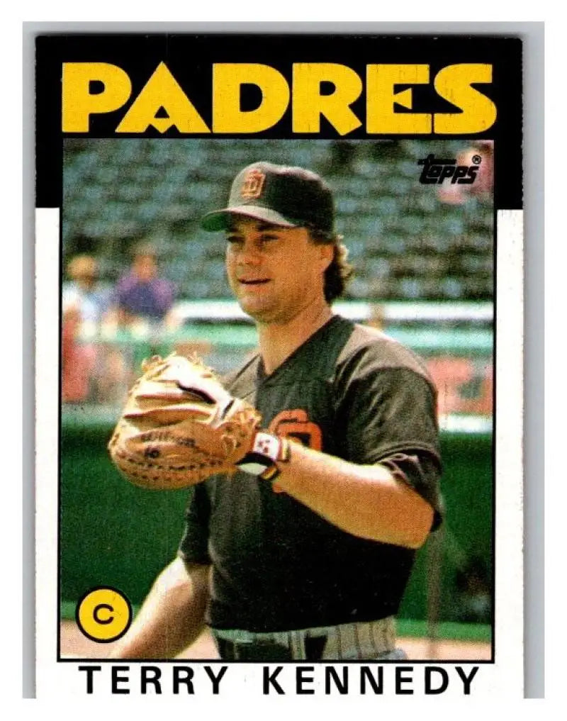1986 Topps #230 Terry Kennedy EX Excellent San Diego Padres Baseball Card - Baseball Card Single
