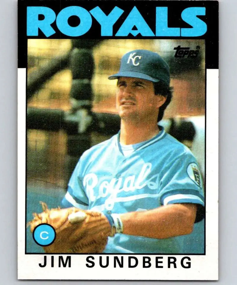 1986 Topps #245 Jim Sundberg EX Excellent Kansas City Royals Baseball Card - Baseball Card Single