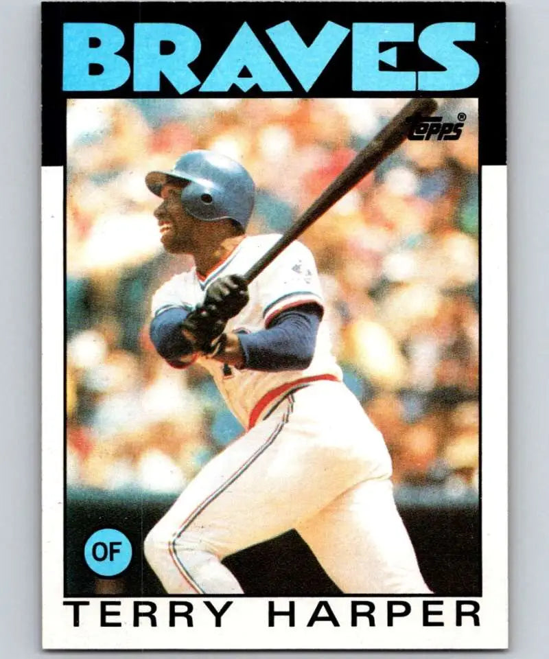 1986 Topps #247 Terry Harper EX Excellent Atlanta Braves Baseball Card - Baseball Card Single