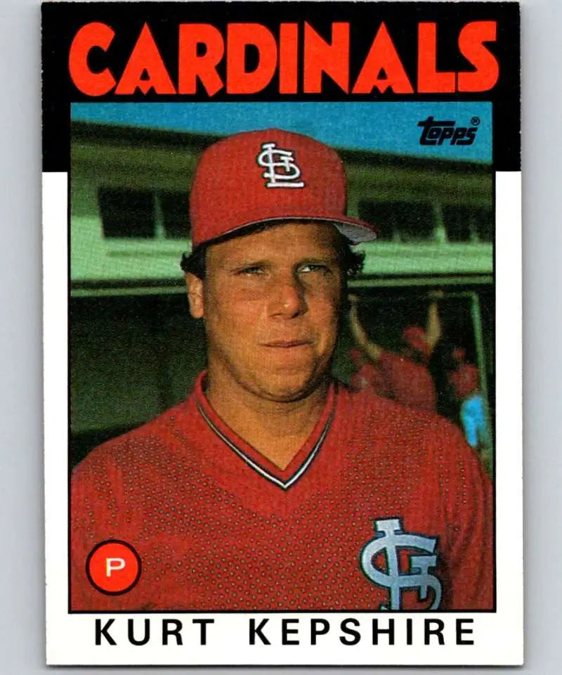 1986 Topps #256 Kurt Kepshire EX Excellent St. Louis Cardinals Baseball Card - Baseball Card Single