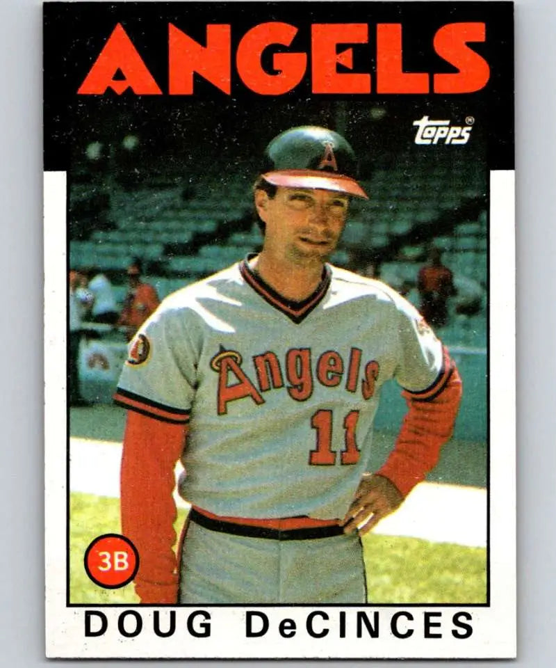 1986 Topps #257 Doug DeCinces EX Excellent California Angels Baseball Card - Baseball Card Single