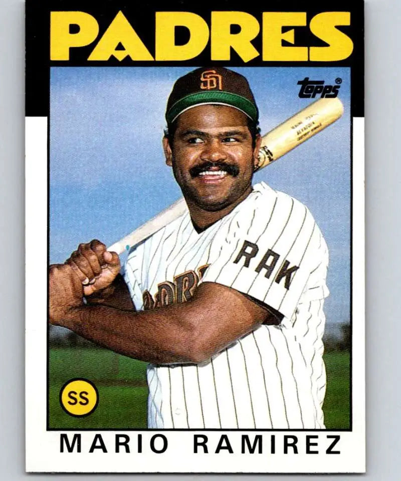 1986 Topps #262 Mario Ramirez EX Excellent San Diego Padres Baseball Card - Baseball Card Single