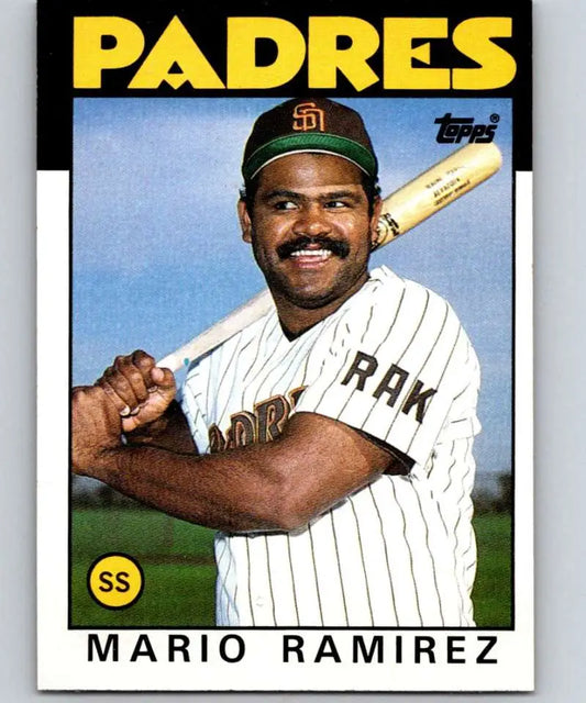 1986 Topps #262 Mario Ramirez EX Excellent San Diego Padres Baseball Card - Baseball Card Single