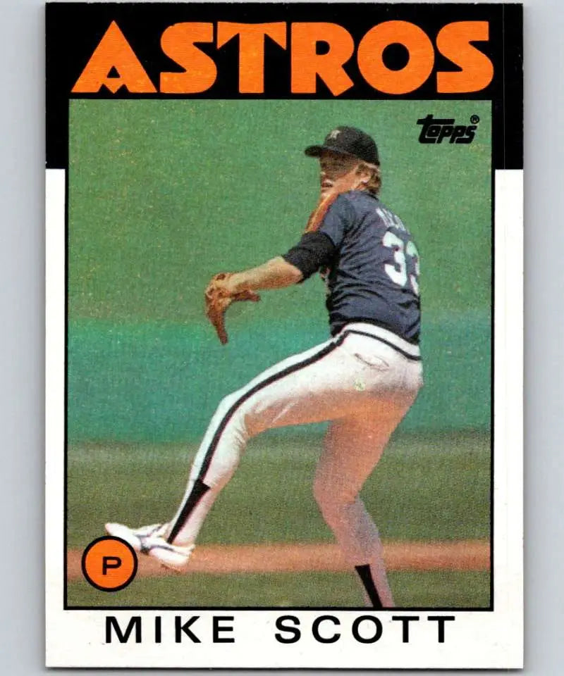 1986 Topps #268 Mike Scott EX Excellent Houston Astros Baseball Card - Baseball Card Single
