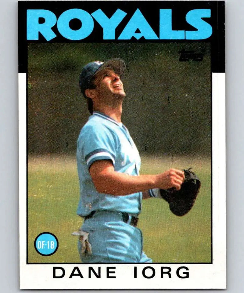 1986 Topps #269 Dane Iorg EX Excellent Kansas City Royals Baseball Card - Baseball Card Single