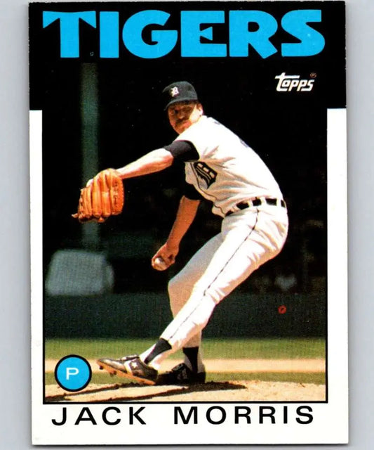 1986 Topps #270 Jack Morris EX Excellent Detroit Tigers Baseball Card - Baseball Card Single