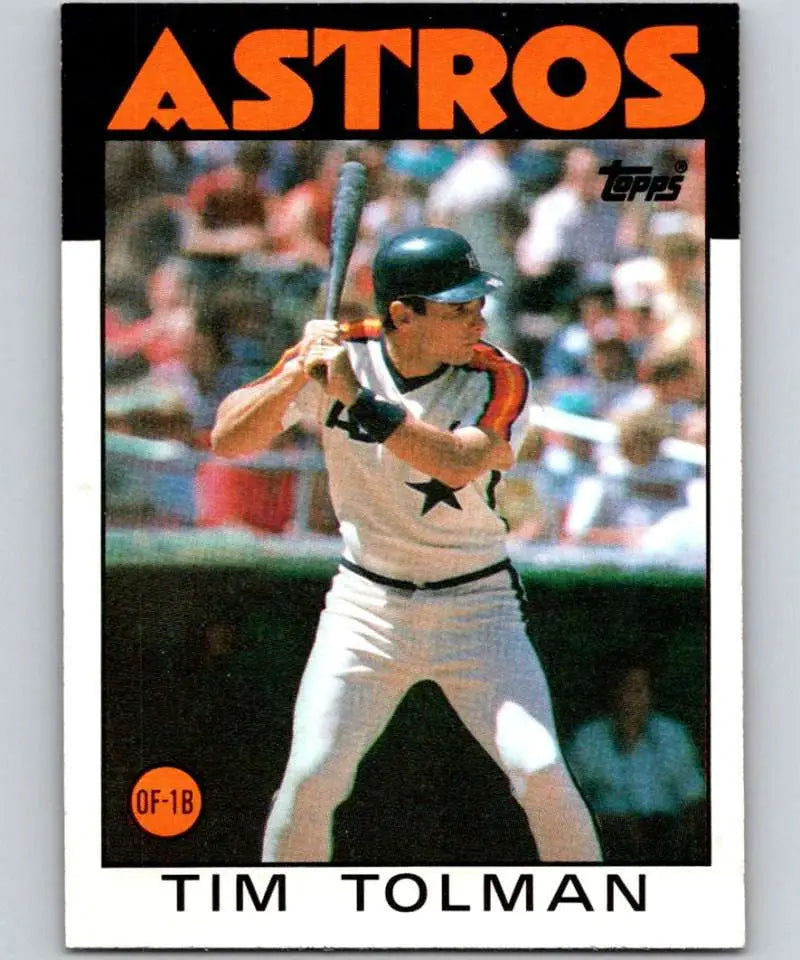 1986 Topps #272 Tim Tolman EX Excellent Houston Astros Baseball Card - Baseball Card Single