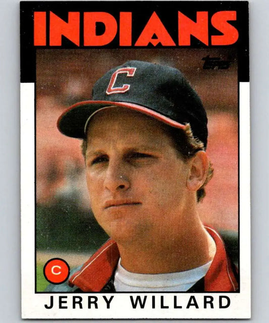 1986 Topps #273 Jerry Willard EX Excellent Cleveland Indians Baseball Card - Baseball Card Single