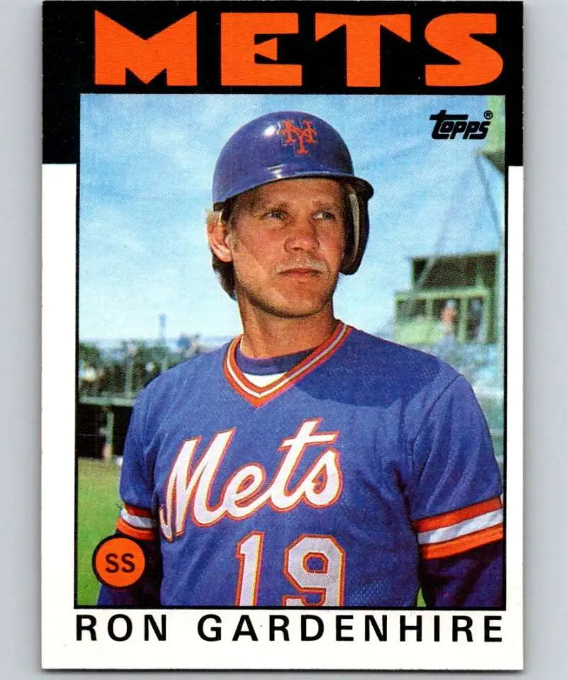 1986 Topps #274 Ron Gardenhire EX Excellent New York Mets Baseball Card - Baseball Card Single