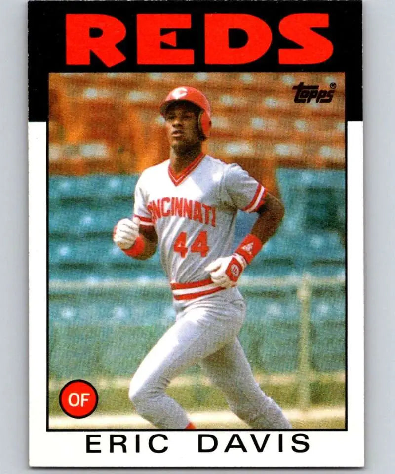 1986 Topps #28 Eric Davis EX Excellent Cincinnati Reds Baseball Card - Baseball Card Single