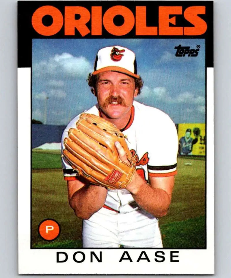 1986 Topps #288 Don Aase EX Excellent Baltimore Orioles Baseball Card - Baseball Card Single