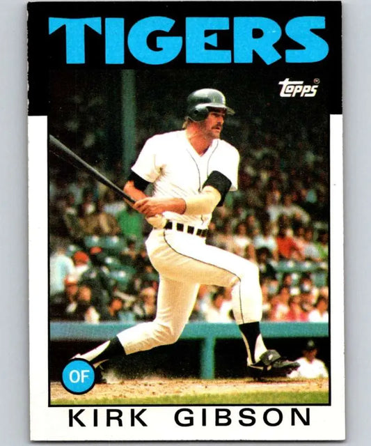 1986 Topps #295 Kirk Gibson EX Excellent Detroit Tigers Baseball Card - Baseball Card Single