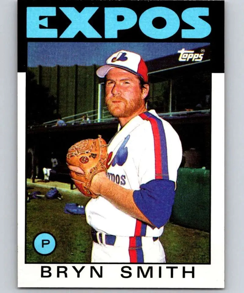 1986 Topps #299 Bryn Smith EX Excellent Montreal Expos Baseball Card - Baseball Card Single