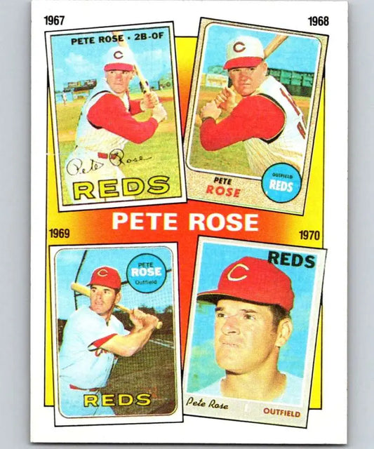 1986 Topps #3 Pete Rose EX Excellent Cincinnati Reds Baseball Card - Baseball Card Single