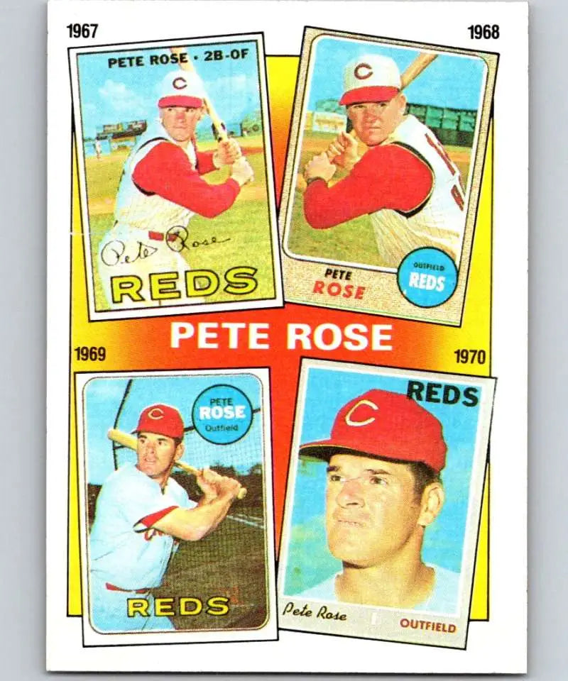 1986 Topps #3 Pete Rose EX Excellent Cincinnati Reds Baseball Card - Baseball Card Single