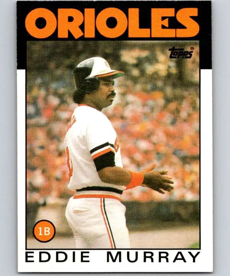 1986 Topps #30 Eddie Murray EX Excellent Baltimore Orioles Baseball Card - Baseball Card Single