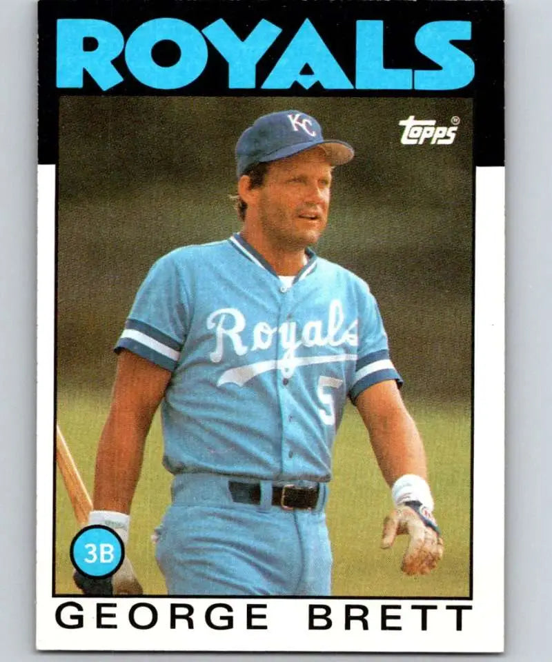 1986 Topps #300 George Brett EX Excellent Kansas City Royals Baseball Card - Baseball Card Single