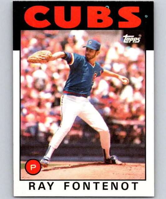1986 Topps #308 Ray Fontenot EX Excellent Chicago Cubs Baseball Card - Baseball Card Single