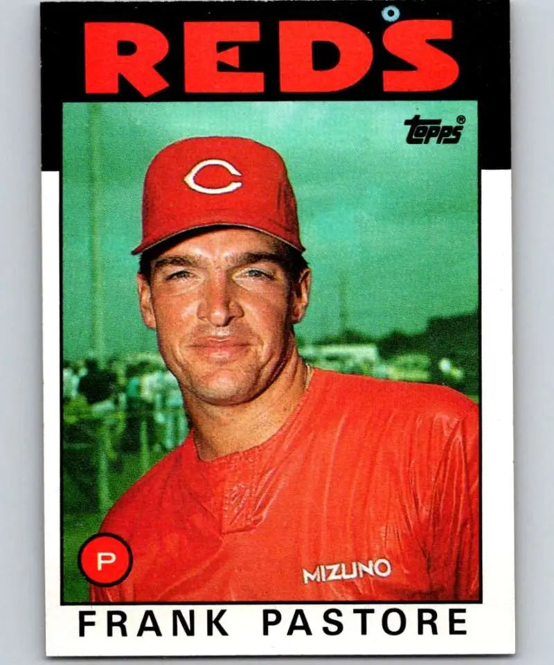 1986 Topps #314 Frank Pastore EX Excellent Cincinnati Reds Baseball Card - Baseball Card Single